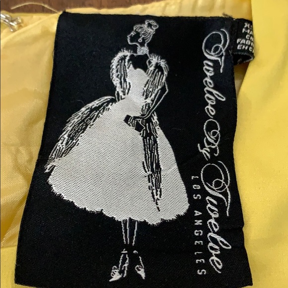 Twelve by Twelve Yellow Peplum Dress - Picture 6 of 6